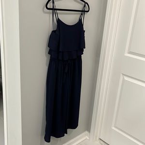 NWT Navy Ruffle Jumpsuit